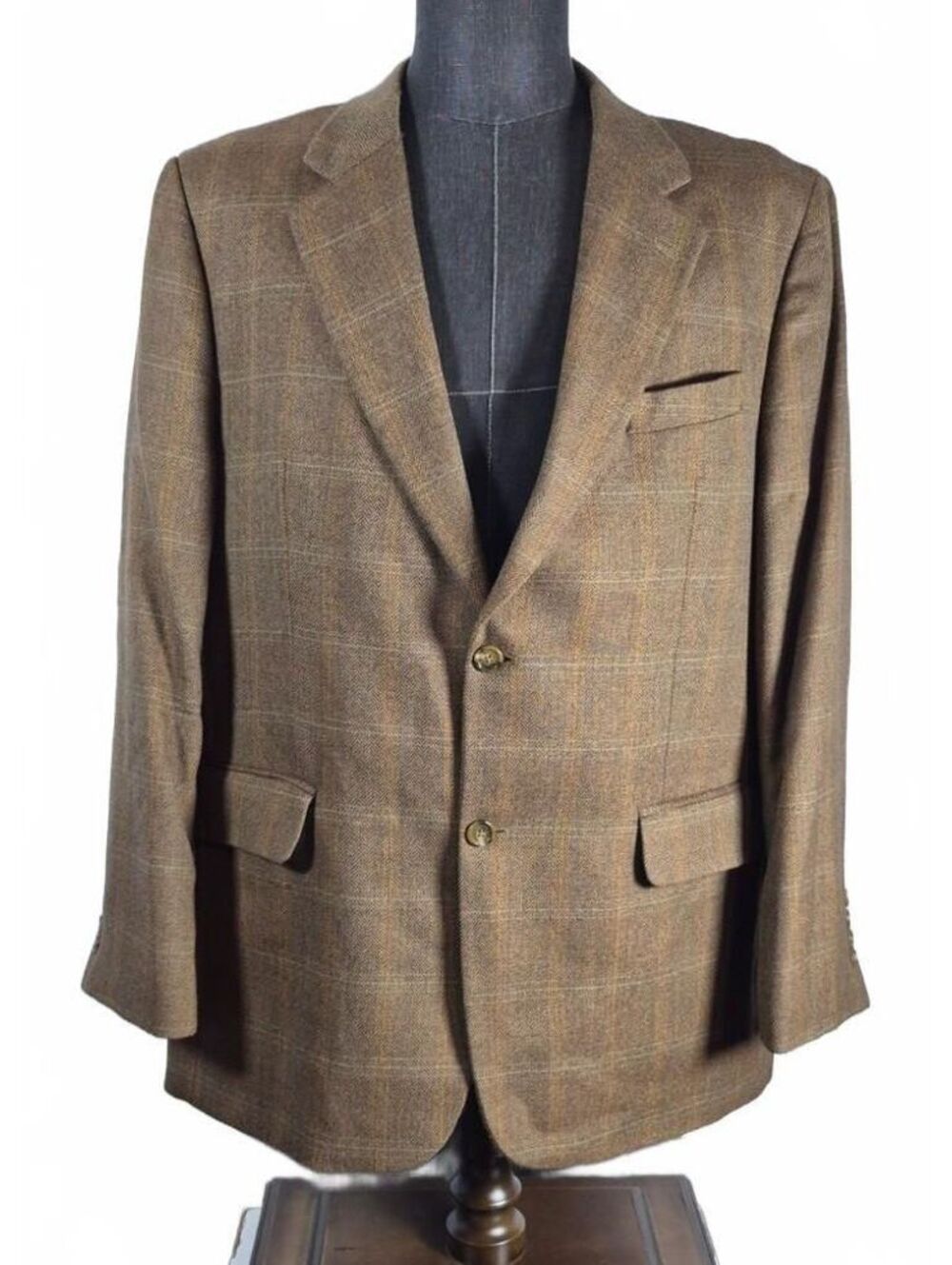 Meeting Street Lambswool Cashmere Brown Herringbone Sport Coat